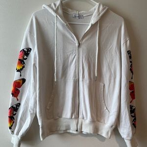 Princie Apparel Butterfly Zip Up